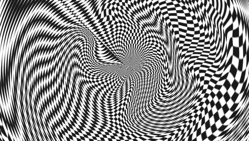 Художественное представление фосфенов, которые могут возникнуть при разного рода воздействии на глаза. Фото.