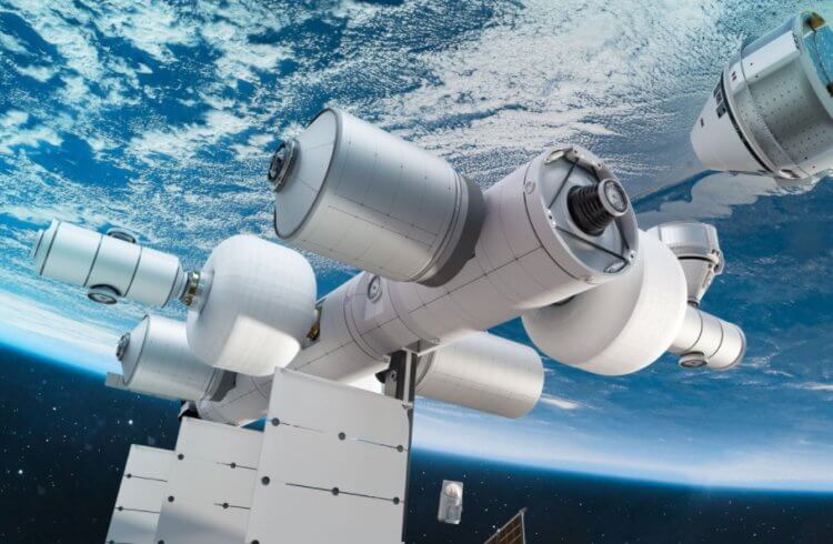 Blue Origin построит космическую станцию Orbital Reef, способную заменить МКС. Космическая станция Orbital Reef. Фото.