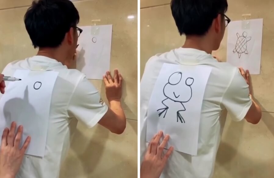 Впрочем, иногда рисунок на спине действительно трудно распознать — в случае неудачи не нужно пугаться. Фото.