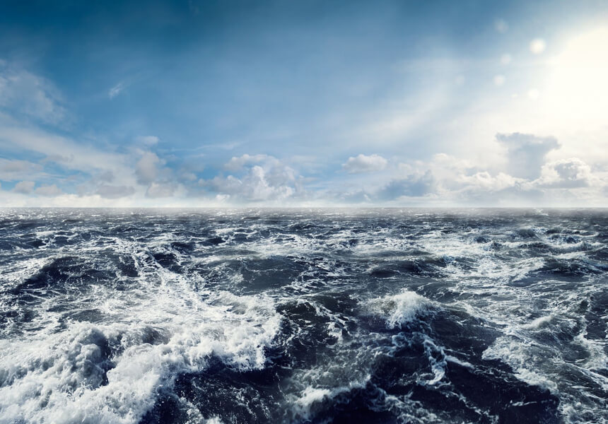 Еще 3,3 миллиарда лет назад Землю полностью покрывала воды. Фото.