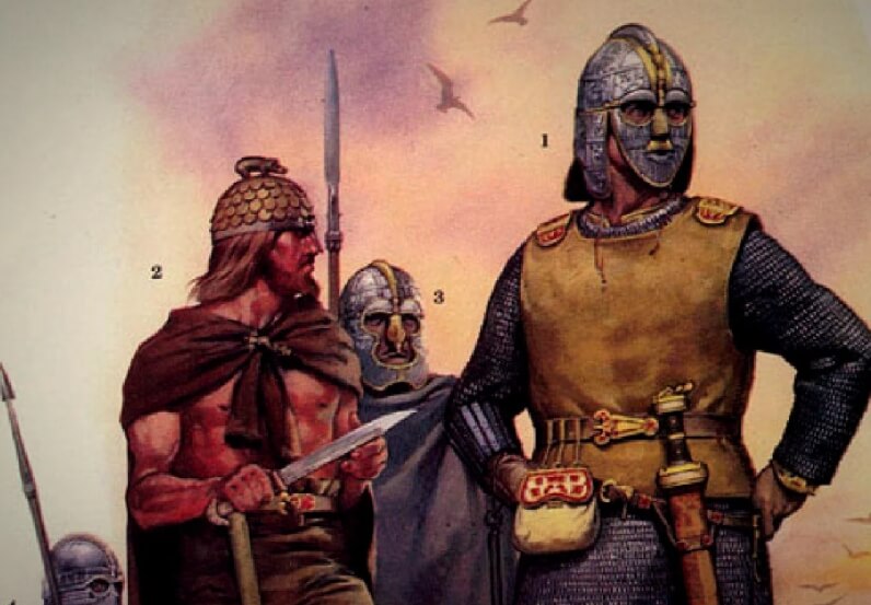 Англосаксы в представлении художника. Фото.