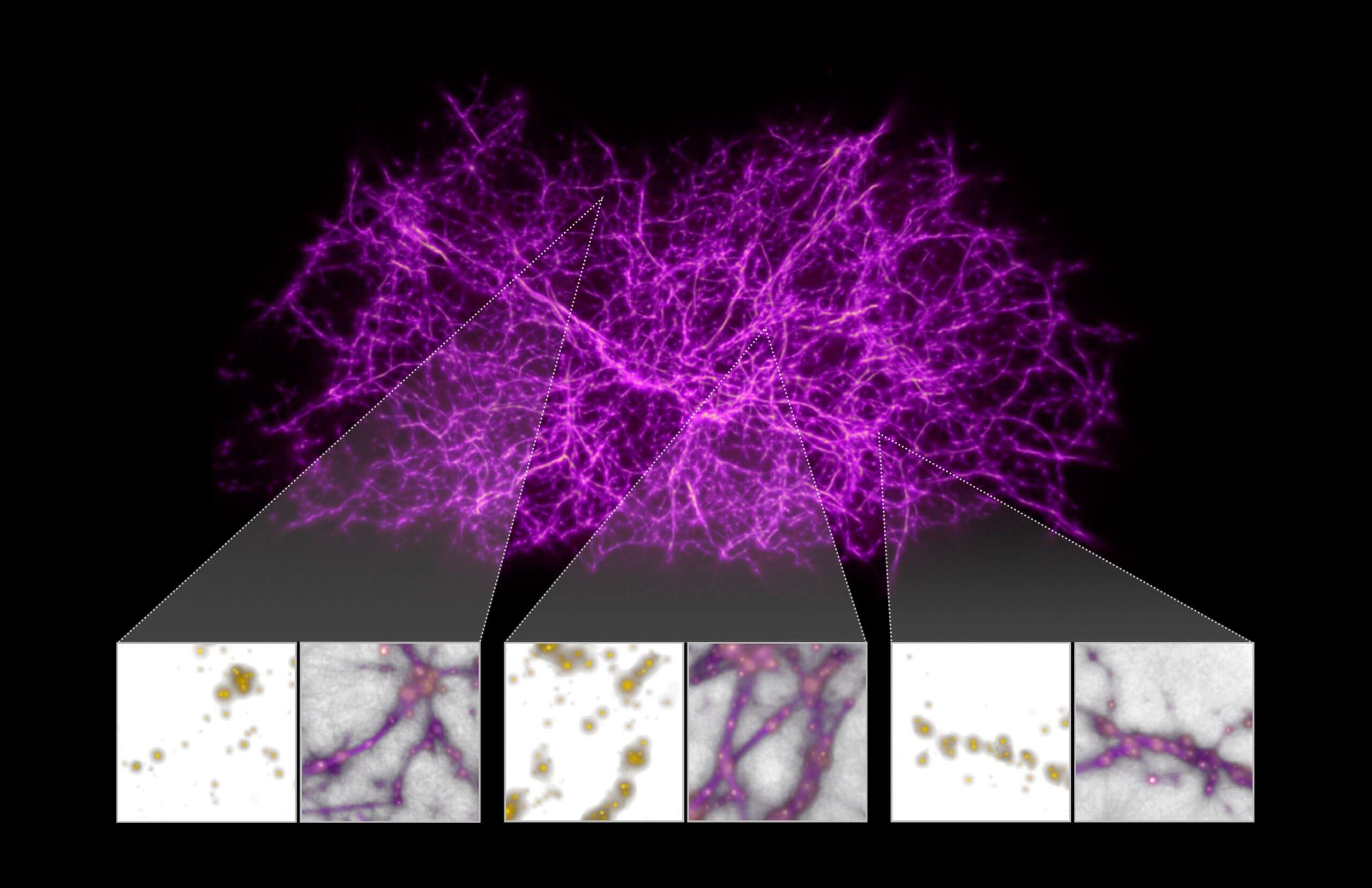Темная материя создает… темную материю? Исследователи делают выводы о темной материи в том числе благодаря компьютерным моделям. Фото.