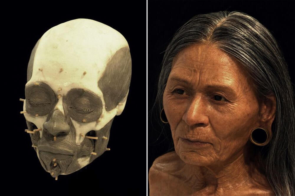 Визуализация знатной женщины уари. Фото.