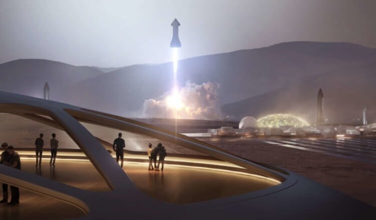 SpaceX опубликовала план постройки человеческой колонии на Марсе. Компания SpaceX впервые поделилась реалистичными планами по освоению Марса. Фото.