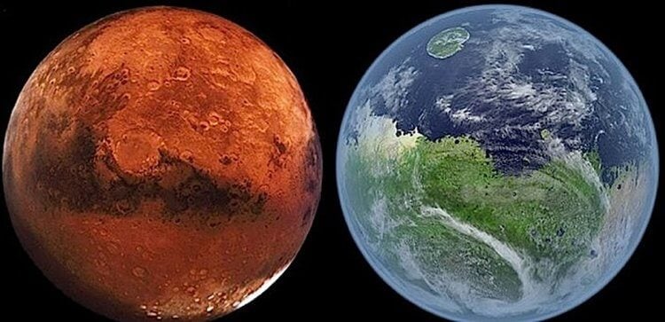Как британские ученые предлагают создать магнитосферу на Марсе. Ученые придумали как создать Магнитосферу на Марсе для дальнейшего терраформирования красной планеты. Фото.