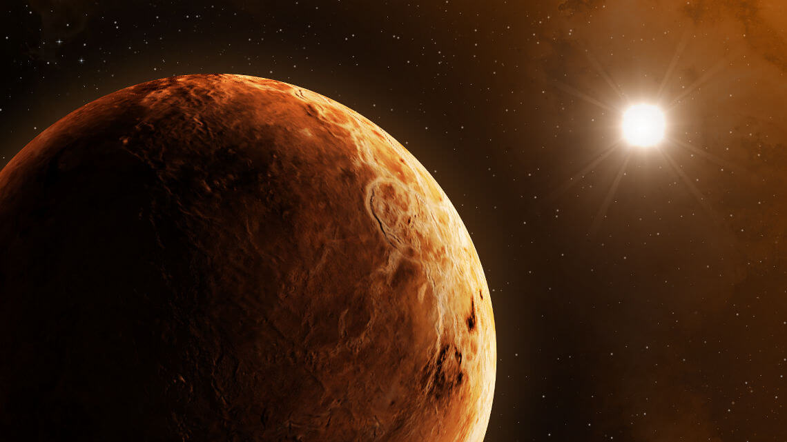 Как астероиды повлияли на условия на Марсе. У Венеры почти не было шансов стать похожей на Землю. Фото.