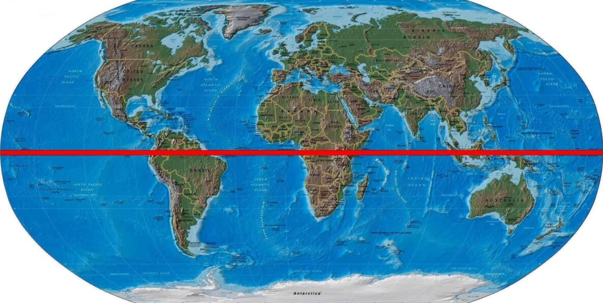 Атмосферные озера образуются в районе экватора. Фото.