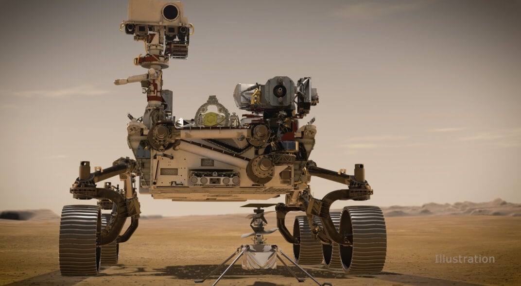 ingenuity 2021 image four <p>В начале 2021 года на поверхность Марса был успешно высажен исследовательский аппарат Perseverance. Вместе с ним на планету прибыл и вертолет Ingenuity, который приятно удивил как ученых, так и любителей космоса. Изначально планировалось, что он совершит пять полетов на протяжении 30 марсианских дней и разобьется. В общем, авторы проекта просто хотели выяснить, могут ли вертолеты работать в марсианской атмосфере. Но Ingenuity смог не только взлететь, но и пережить смену времен года и помочь марсоходу Perseverance с изучением планеты. За полгода работы вертолет поставил несколько рекордов и на данный момент аэрокосмическое агентство NASA возлагает на него еще больше надежд. Безо всяких преувеличений, это удивительный летательный аппарат, который точно войдет в историю. Поэтому давайте вспомним, какие подвиги совершил вертолет Ingenuity в 2021 году?