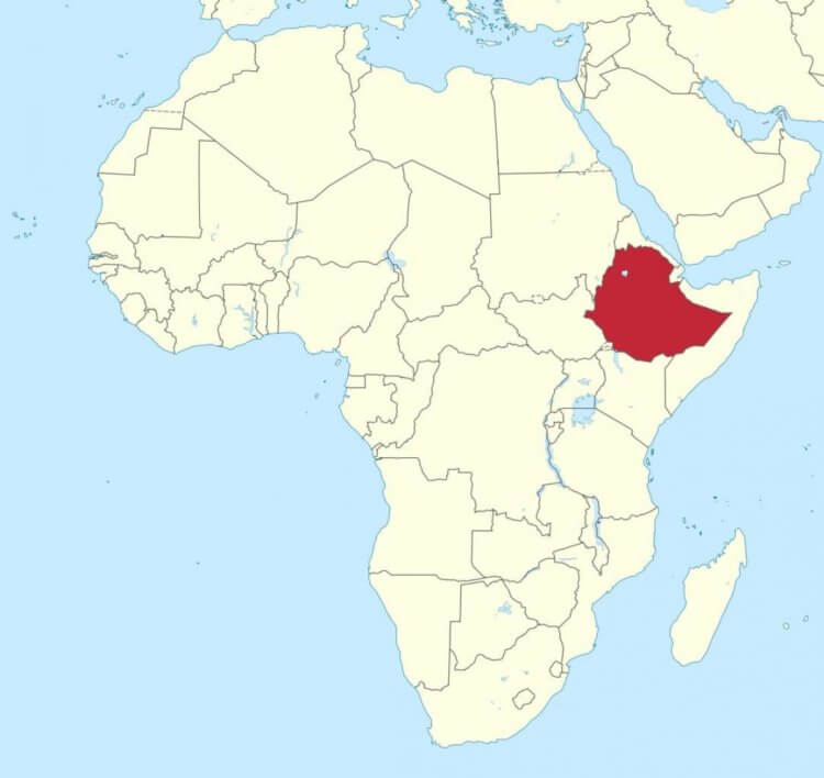Как решить проблему голодания в Африке? Эфиопия на карте Африки. Фото.