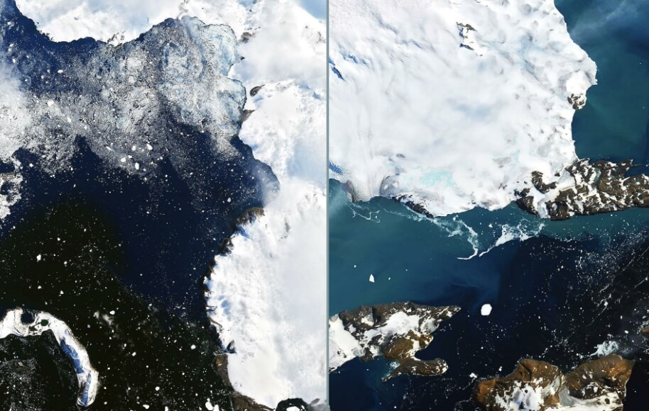 Метеориты на Антарктиде легче всего искать при помощи спутников. Фото.