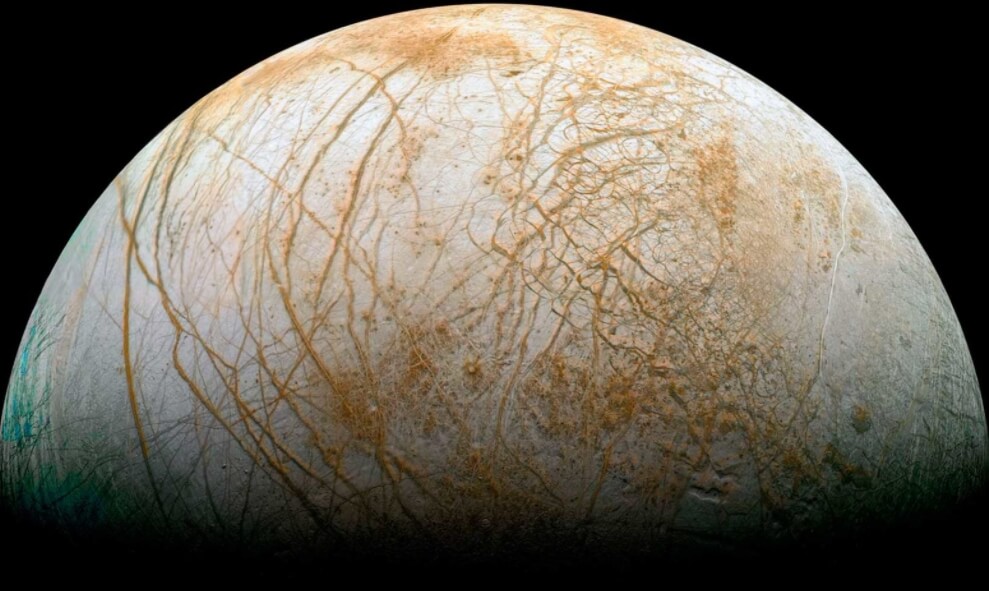 Cпутник Юпитера Европа. Фото.