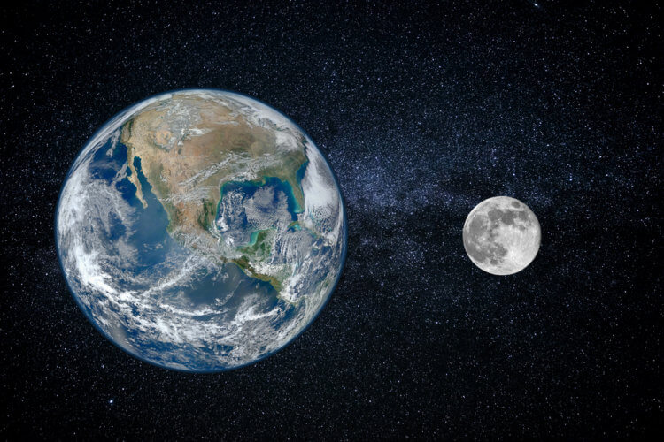 Загадка магнитных камней с Луны и теории их происхождения. По одной из версий магнетизм на Луне мог возникнуть в результате взаимодействия с Землей. Фото.