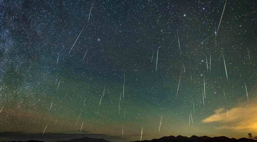 Метеоритный поток Аквариды. Фото.