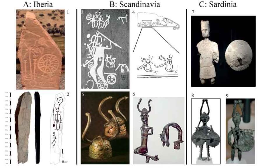 Кто носил шлемы с рогами? Археологические находки, сделанные в Иберии, Скандинавии и на Сардинии. Фото.