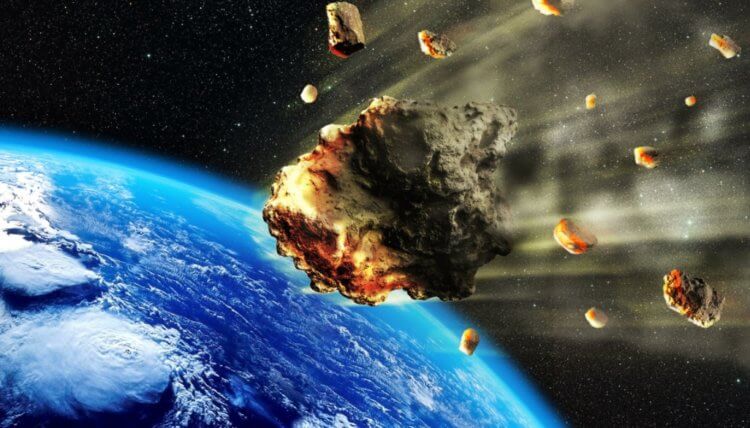 Как образовался Челябинский метеорит? До падения на Землю, Челябинский метеорит пережил два столкновения. Фото.