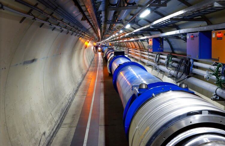 Структура Х-частиц. Частица была создана внутри Большого адронного коллайдера в ЦЕРН. Фото.