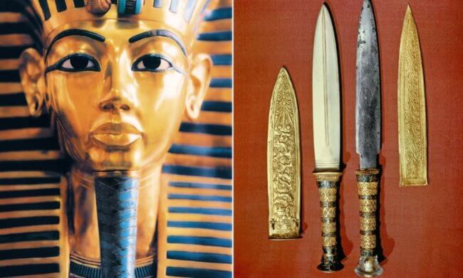 Ученые раскрыли секреты «внеземного» кинжала Тутанхамона. Фото.
