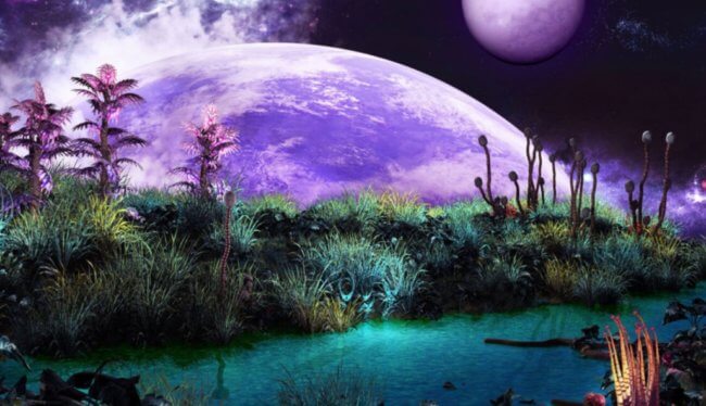 Признаки жизни на далеких планетах. Не исключено, что когда-нибудь «Джеймс Уэбб» обнаружит планету с фантастическими растениями. Фото.