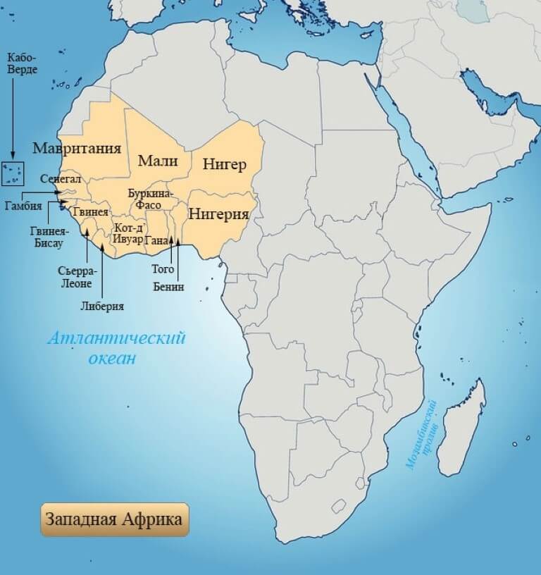 Лихорадка Ласса распространена в Западной Африке. Фото.