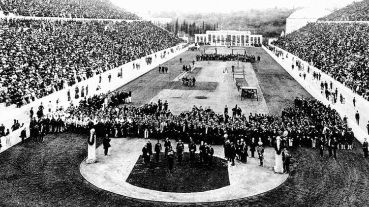 Почему Олимпийские игры проводятся до сих пор? Церемония открытия первых Олимпийских игр современности в 1896 году. Фото.
