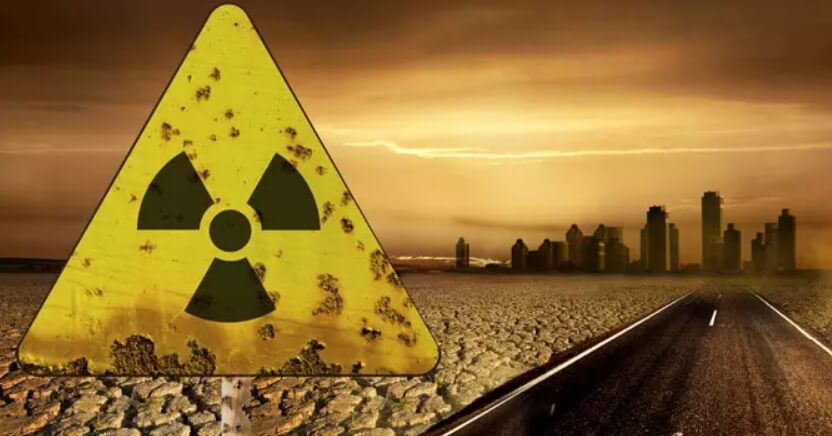 Задача грязной бомбы — заражение территории радиацией на длительное время. Фото.