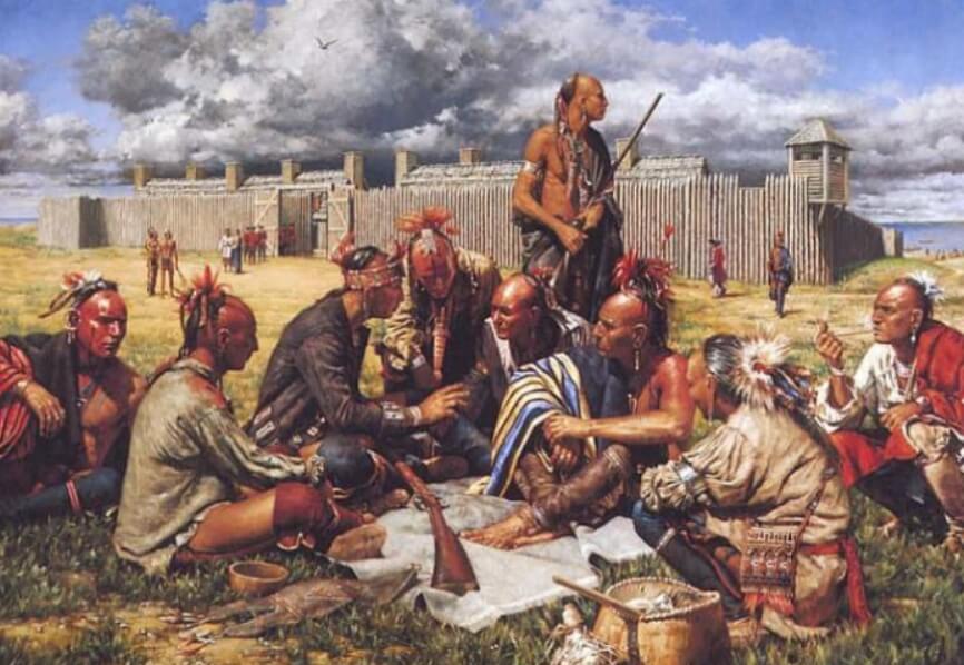 В 1763 году британцы использовали против индейцев зараженные оспой одеяла. Фото.