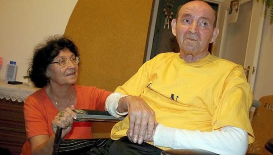 Выживший после комы Ян Гржебски. Фото.