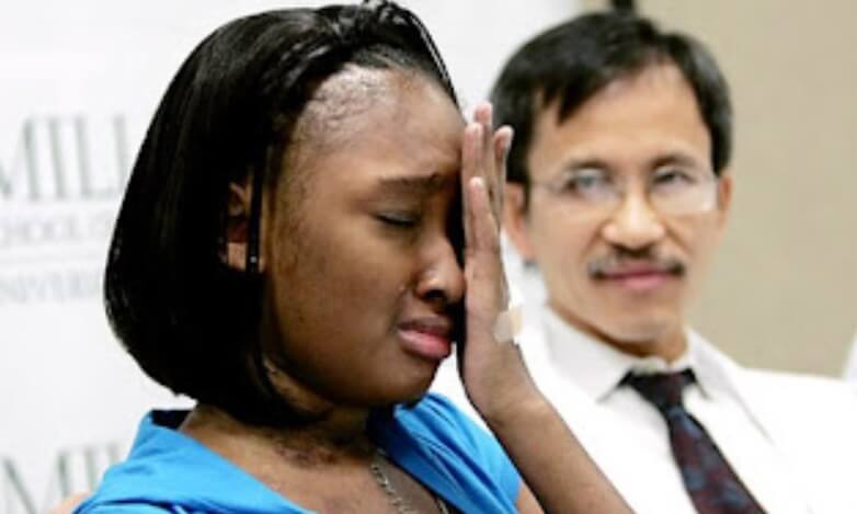 Жанна Симонс после операции. Фото.