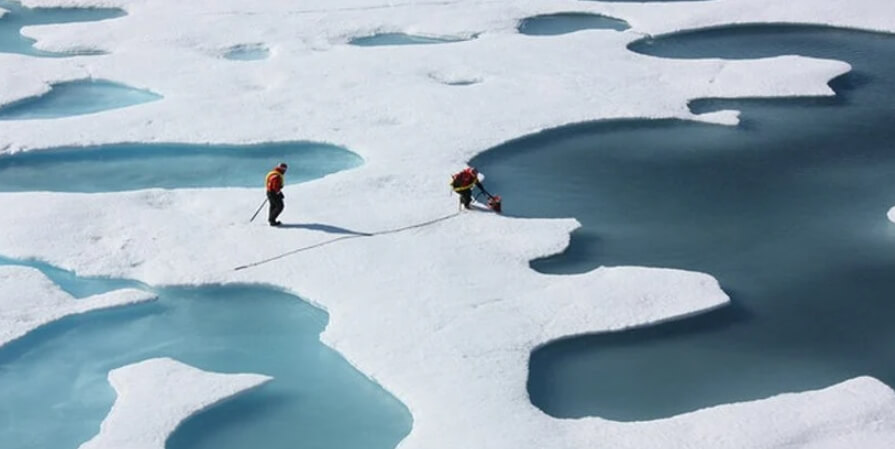 В Артике исчезает даже лед, который переживал очень теплые времена. Фото.