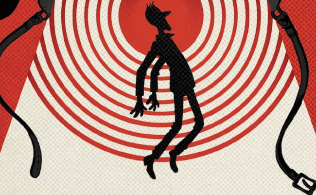 Билли Пилигрим совершающий путешествия во времени и пространстве. Фото.