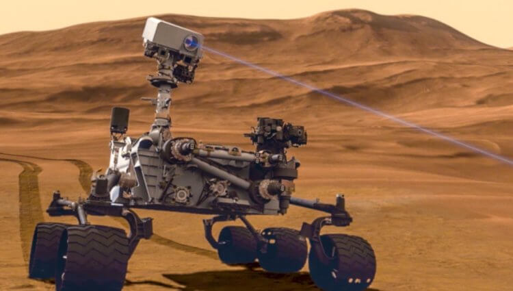 Марсоход Curiosity показал фотографии марсианской «секс-игрушки» и «каменного цветка»