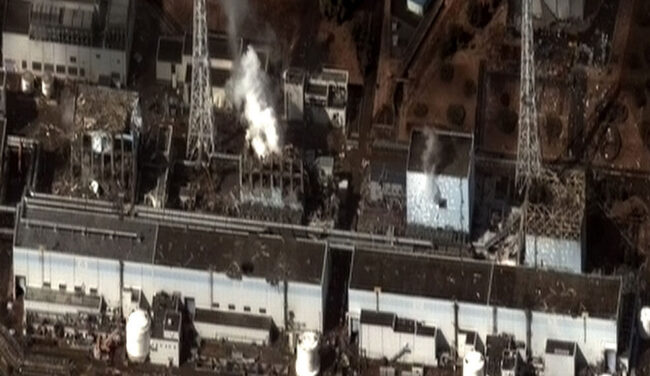 Атомная электростанция «Фукусима-1» в 2011 году. Фото.