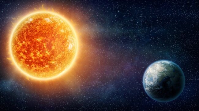 На Солнце обнаружено огромное пятно размером с Землю. Фото.
