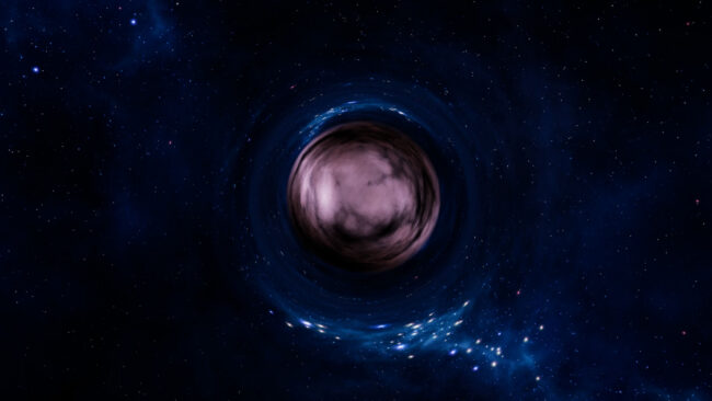 Представить кротовую нору можно, сложив листок бумаги пополам, а затем проткнуть его. Это отверстие и будет подобием кротовой норы. Фото.