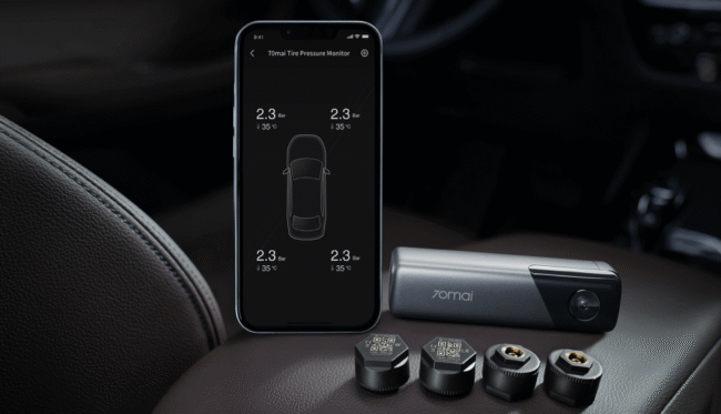 70mai Dash Cam M500 — обзор. В комплекте с 70mai M500 поставляются умные ниппели, которые отслеживают давление в шинах и передают информацию об этом на сам видеорегистратор. 70mai Dash Cam M500 — обзор. В комплекте с 70mai M500 поставляются умные ниппели, которые отслеживают давление в шинах и передают информацию об этом на сам видеорегистратор. Фото.