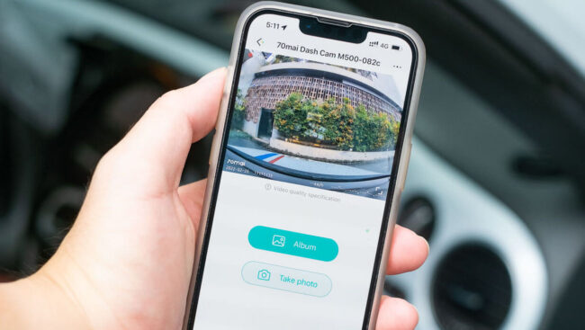 Видеорегистратор Xiaomi 70mai. Видеорегистратор 70mai M500 поддерживает связь с приложением и может транслировать туда видео в реальном времени. Видеорегистратор Xiaomi 70mai. Видеорегистратор 70mai M500 поддерживает связь с приложением и может транслировать туда видео в реальном времени. Фото.