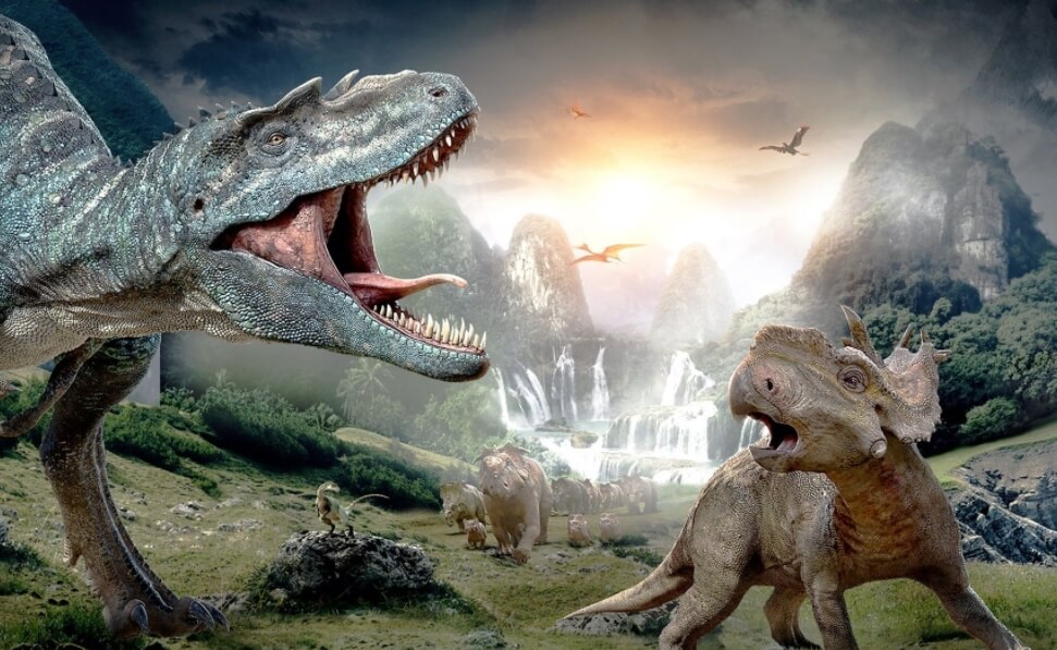 После падения астроида выжили только динозавры, которые были предками современных птиц. Фото.