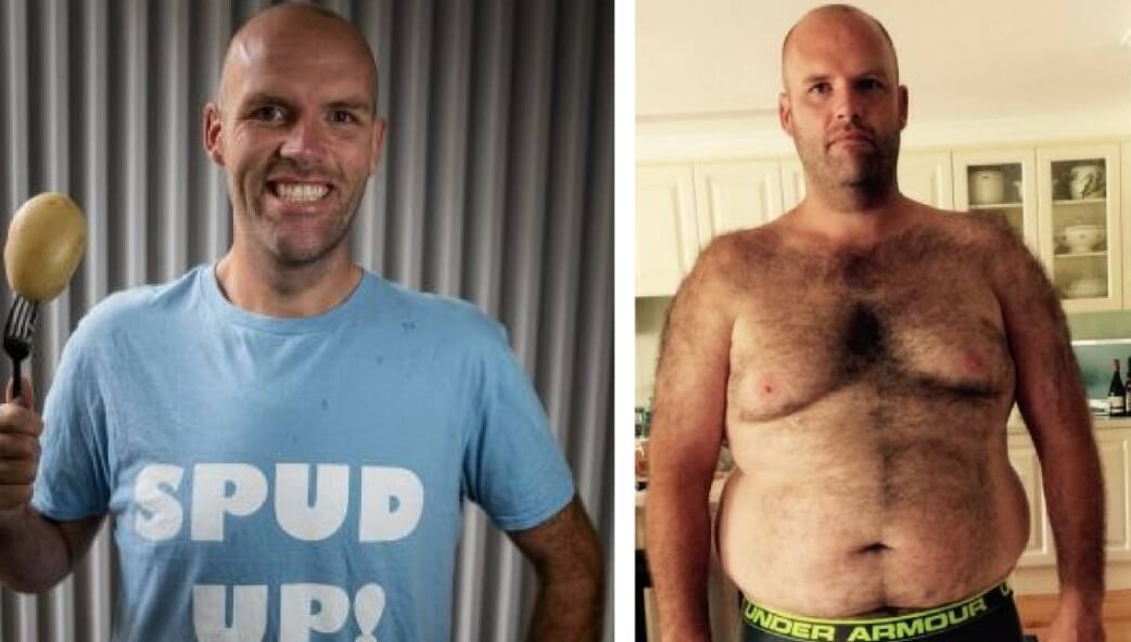 Эндрю Тейлор год питался только картошкой. Фото.