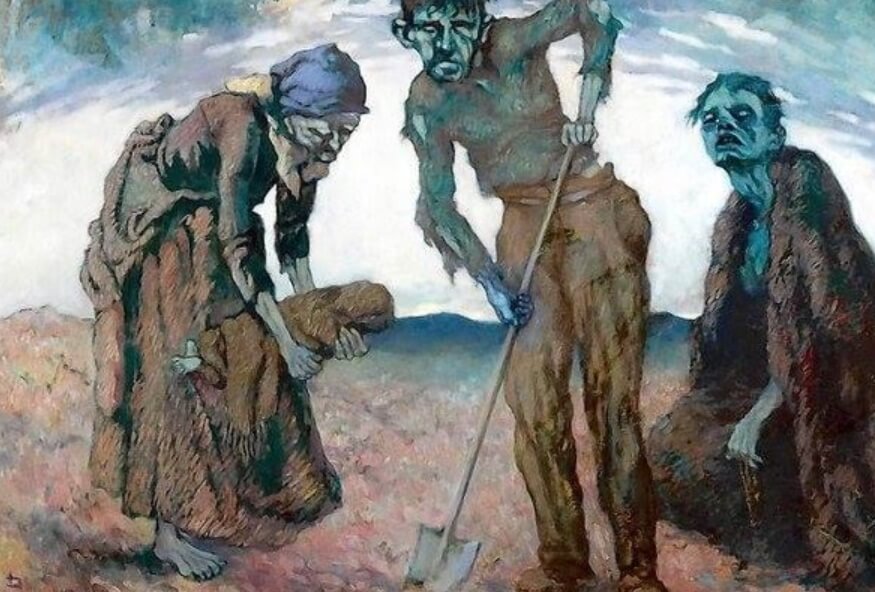 В Ирландии были времена ужасного голода. Фото.