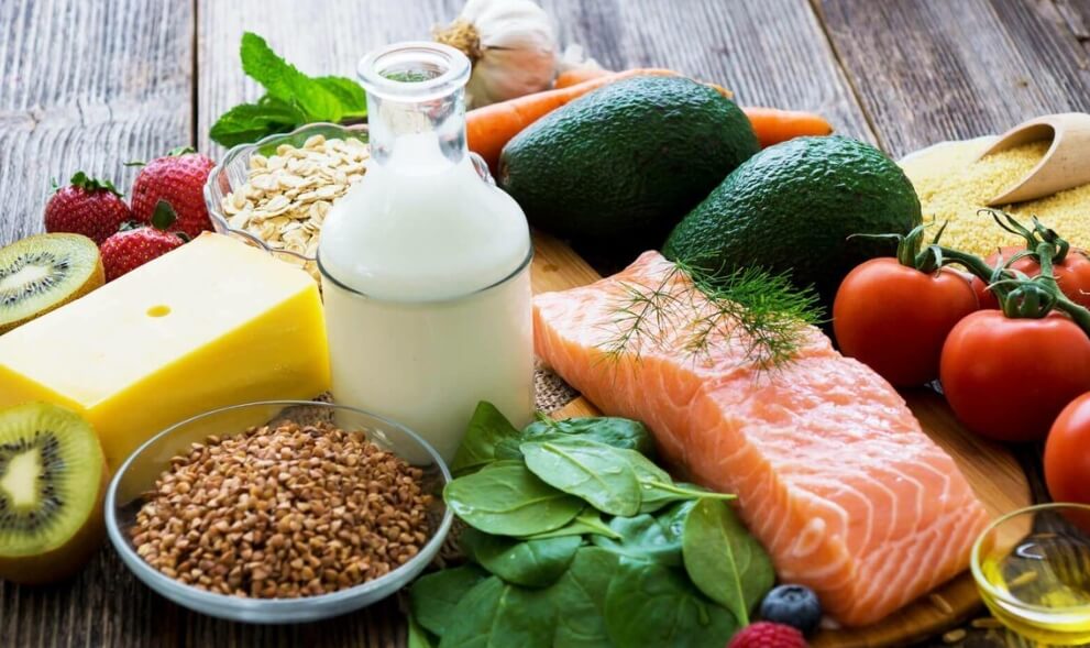 Пища должна быть разнообразной, и тогда все будет хорошо. Фото.