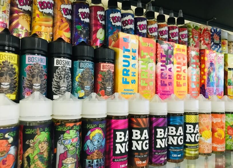 Жидкости для вейпа. Фото.