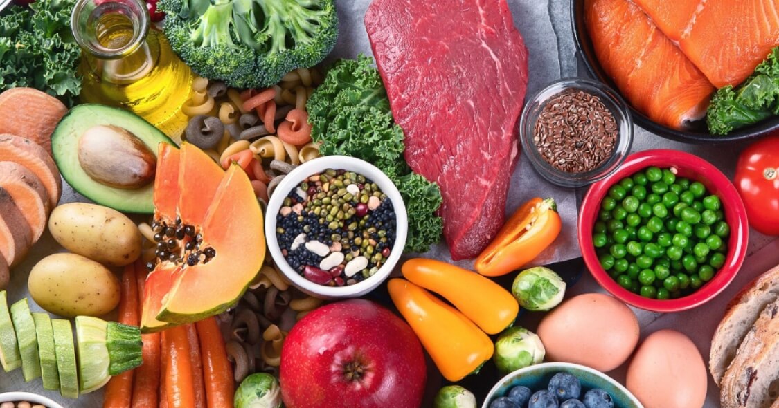 Чтобы быть здоровым, нужно, чтобы питание было сбалансированным. Фото.