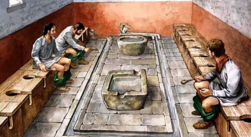 Насколько распространены паразиты? Забавно, что в древних туалетах люди вели интеллектуальные (или нет) разговоры. А в это время к ним липли паразиты. Фото.