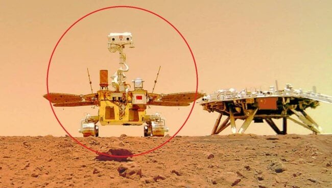 Почему китайский марсоход «Чжужун» перестал работать до декабря 2022 года? Фото.