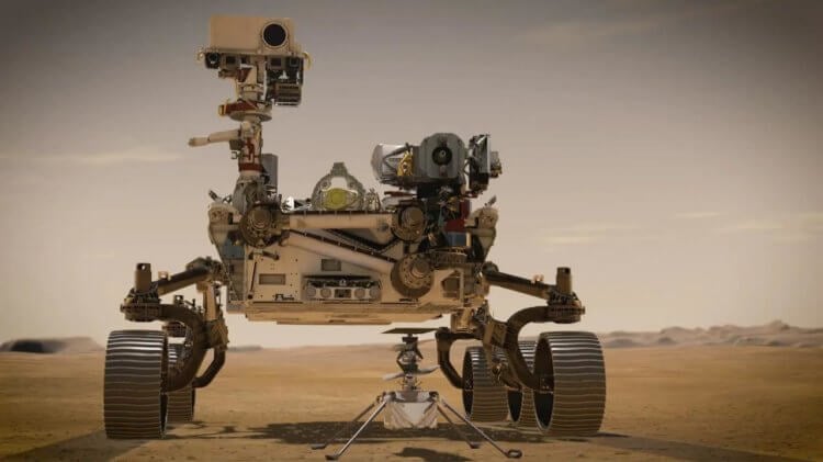 Как роботы покорили Марс. «Персеве́ранс» — марсоход, разработанный для исследования кратера Езеро на Марсе в рамках экспедиции НАСА «Марс-2020». Фото.
