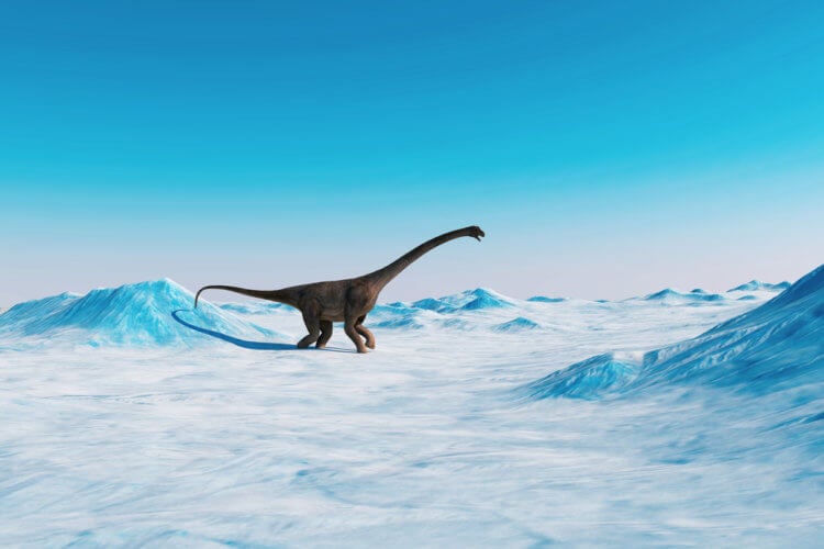 Период динозавров — как рептилии “захватили” мир. Динозавры жили даже в полярных регионах, покрытых льдом. Фото.