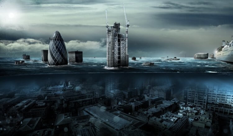 Затопление городов в будущем. Неужели в будущем наши города окажутся под водой? Фото.