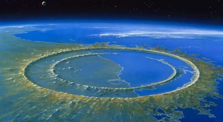 Каким был второй упавший астероид. Кратер Чиксулуб возник после удара о Землю астероида диаметром 10 км. Фото.