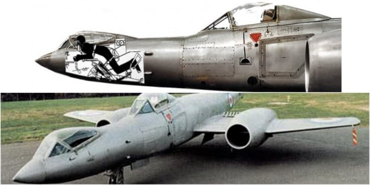 Почему авиастроители отказались от “лежачей” кабины. Положение пилота в самолете Gloster Meteor F8 «prone position/prone pilot». Фото.