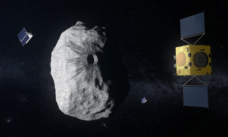 Прямая трансляция миссии DART. В 2027 году мы будем наблюдать за миссией Hera. Фото.